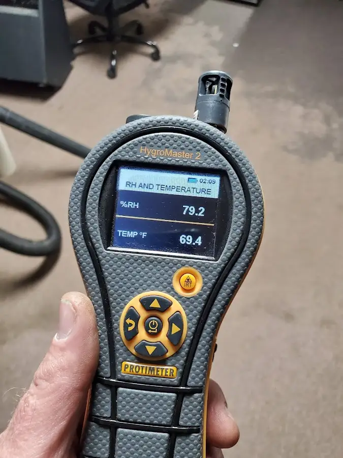 Moisture meter humidity assessment for Fire & Smoke Damage Restoration in Linden